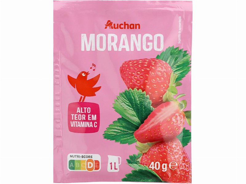 Bebida Auchan Instantânea Morango 40 g