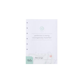 Recarga Papel A5 Pontilhado Para Caderno Smart Talia