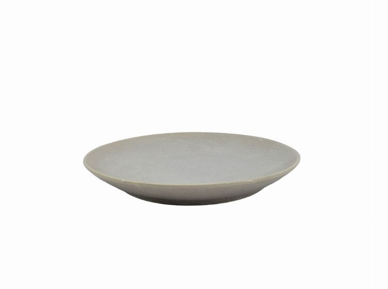 Prato De Sobremesa Luna Actuel Cinza Grés Ø20Cm