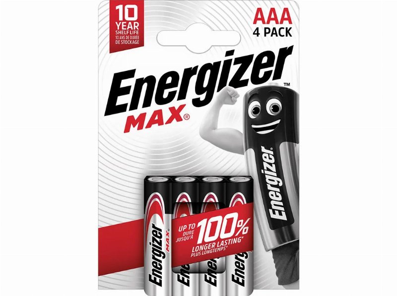 Pilhas Alcalinas Energizer Aaa Ultra+ Max Pack 4 Unidades