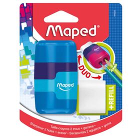 Afia Dupla Com Depósito E Borracha Connect Duo Color (Várias Cores) Maped