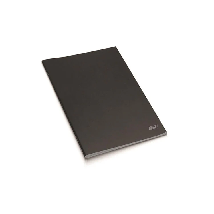 Firmo Caderno Agrafado A4 80F 60 g Capa Preta Pautado