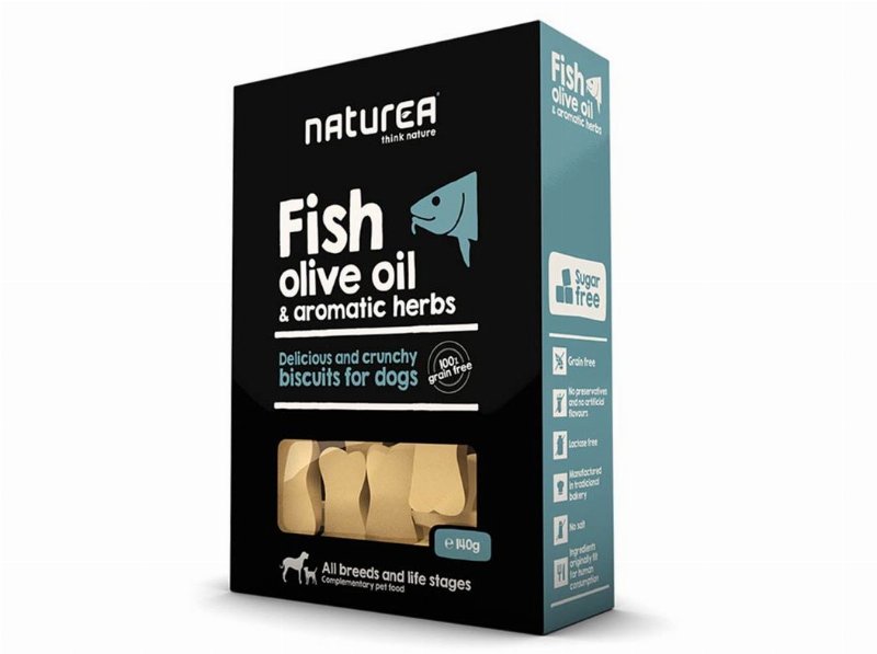 Snacks Cão Naturea Biscoitos Peixe 140 g