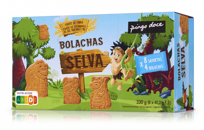 Bolachas Da Selva Pack 8 Pingo Doce 0.33Kg