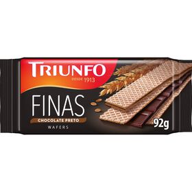 Bolachas Wafers Finas Com Recheio De Chocolate Negro Triunfo 92 gr