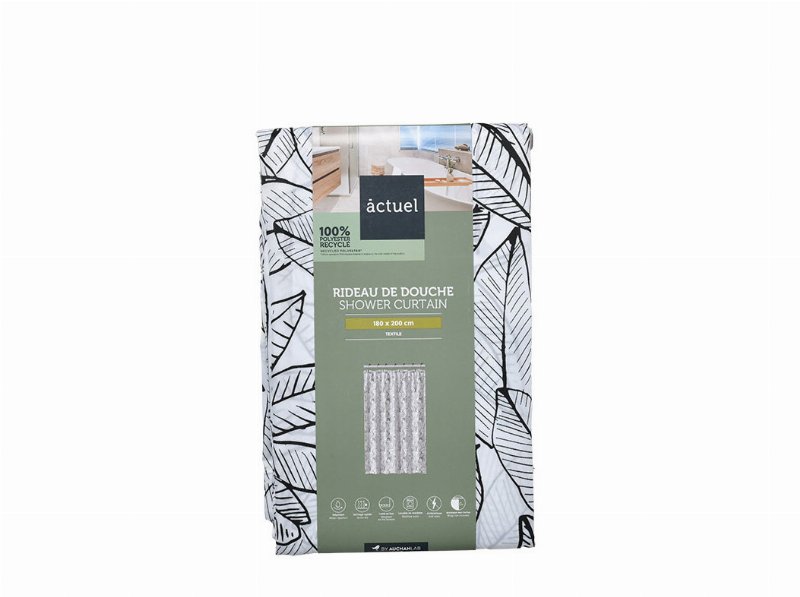 Cortina Duche Poliester Reciclado Actuel Estampada 180X200Cm