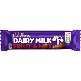 Snack De Chocolate De Leite Com Frutos Secos E Passas Dairy Milk Cadbury 49 gr