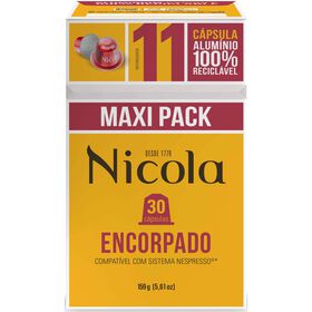 Cápsulas De Café Encorpado Int 11 Nicola 30 Un