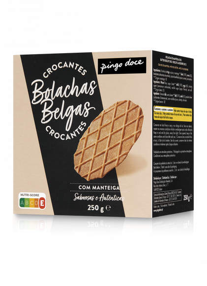 Bolachas Belgas Pingo Doce 0.25Kg