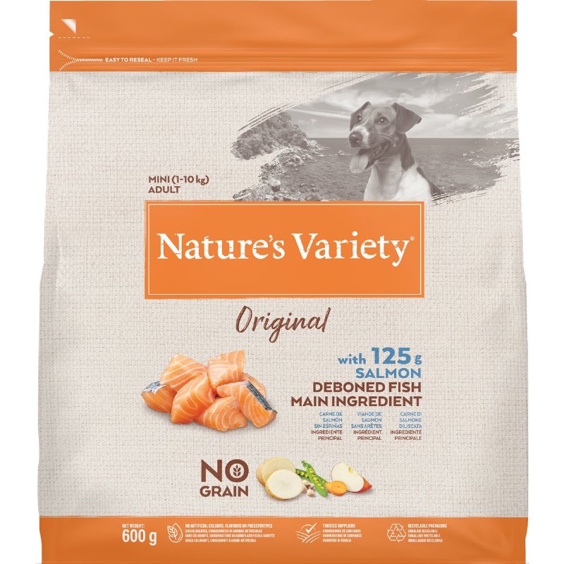Ração Para Cão Mini Adulto 1-10 kg Original De Salmão 0.6 kg