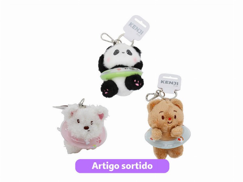 Porta Chaves Mima Fluffy Swimming Ring Animals Modelos Sortidos