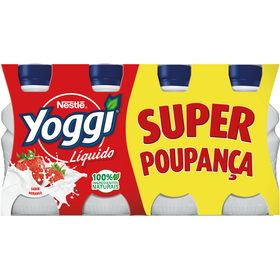 Iogurte Líquido Morango Yoggi 1280 gr (8 Un)
