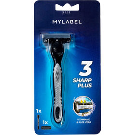 Máquina De Barbear 3 Sharp Plus Mylabel 1 Un