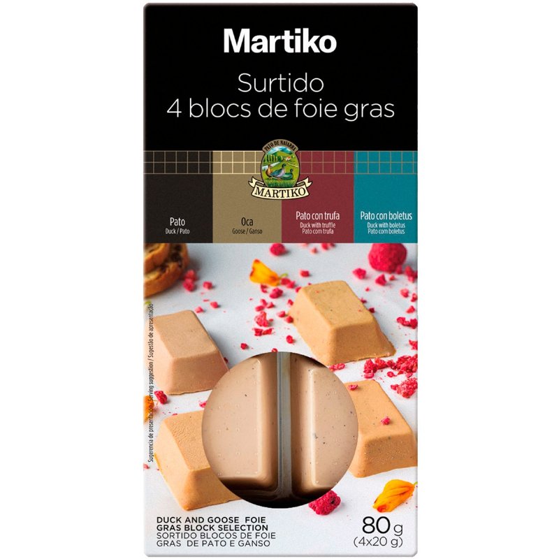 Sortido De Bloco Foie Gras Pack 4 80 g