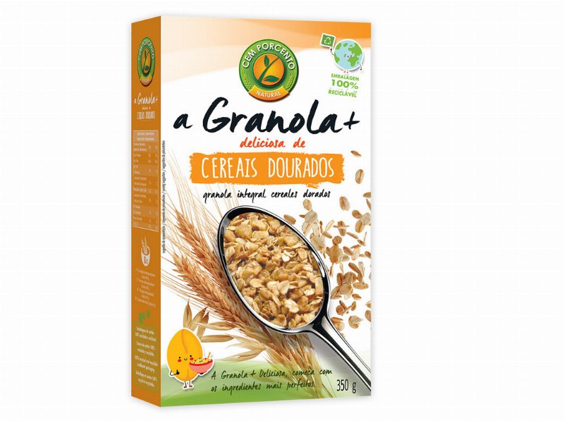 Granola Cem Porcento Cereais Dourados 350 g