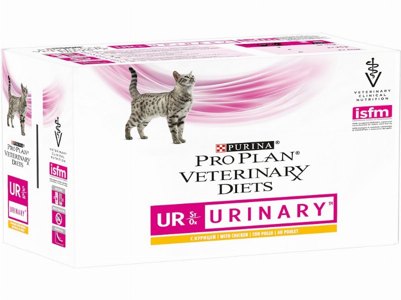 Comida Húmida Veterinária Para Gato Pro Plan St/Ox Urinary Frango 10X85 g