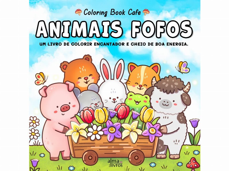 Livro Animais Fofos Coloring Book