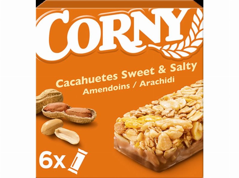Barra De Cereais Corny Amendoim Sweet & Salty 6X25 g