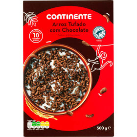 Cereais Arroz Tufado De Chocolate Continente 500 gr
