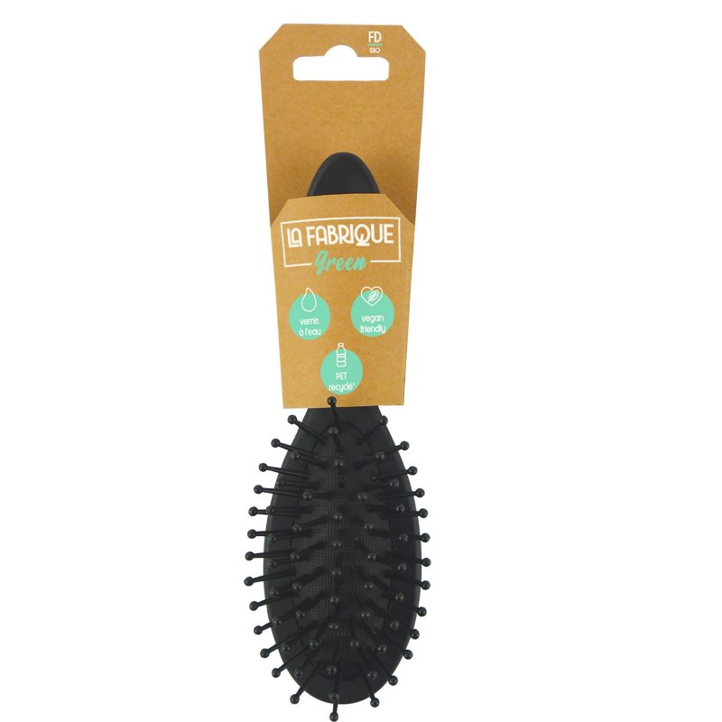 Escova De Cabelo Oval Pet Reciclado Fabrique Green Un
