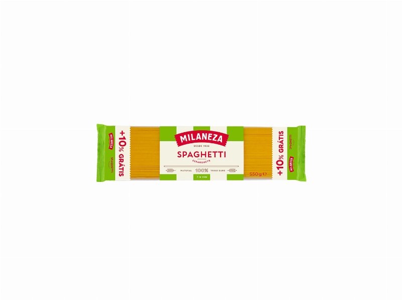 Esparguete Milaneza 500 gr+10% Grátis