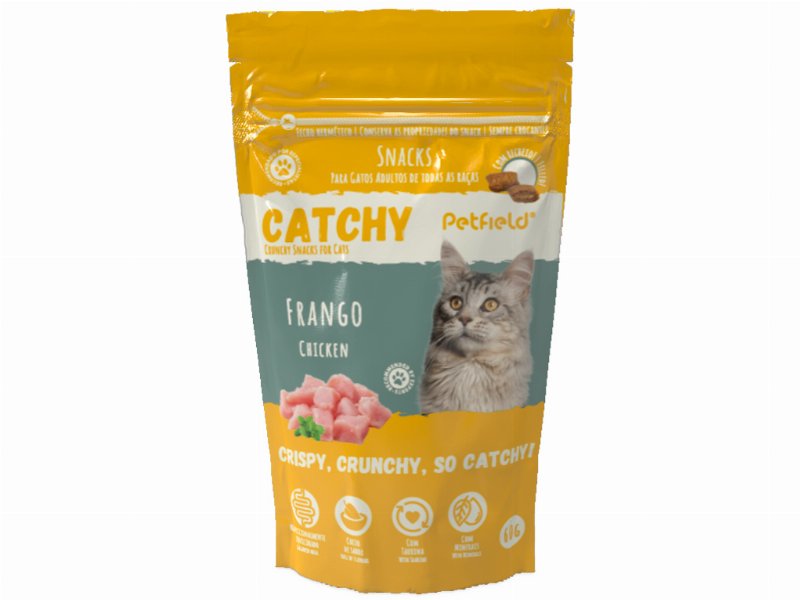 Snacks P/Gato Petfield Catchy Chicken 60 gr