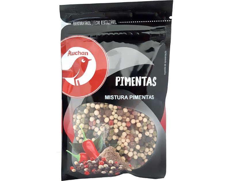 Mistura Auchan Pimentas Grão Saquetas 50 g