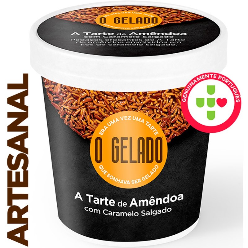 Gelado Com Pedaços De Tarte De Amêndoa E Caramelo Salgado 460 ml