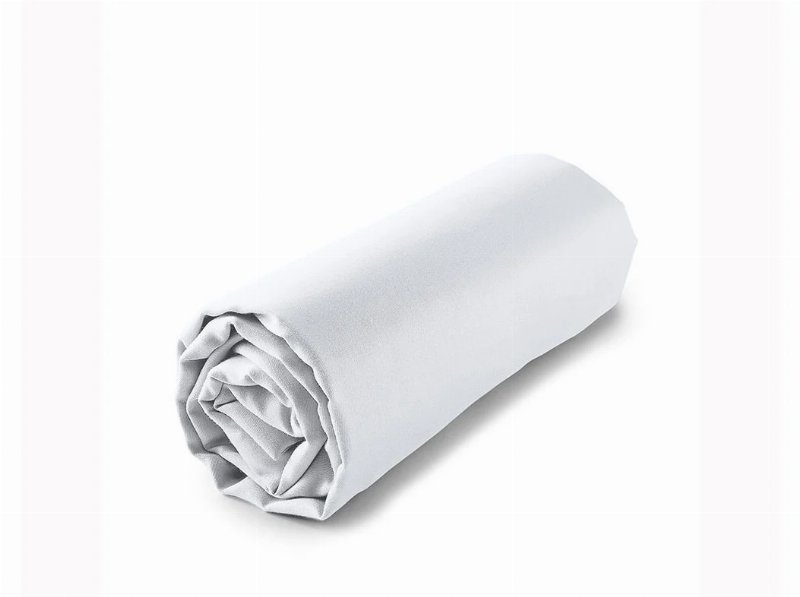 Lençol De Baixo Actuel Poliester Reciclado Branco 160X200Cm