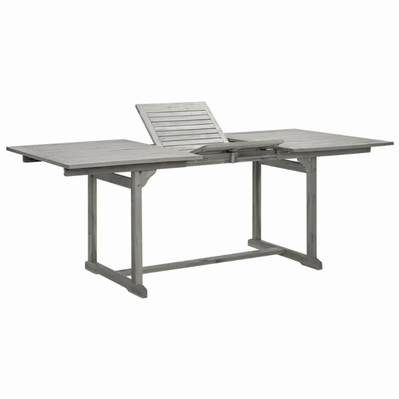 Hkh Mesa De Jantar P/ Jardim (150-200)X Acácia Maciça - Cinzento