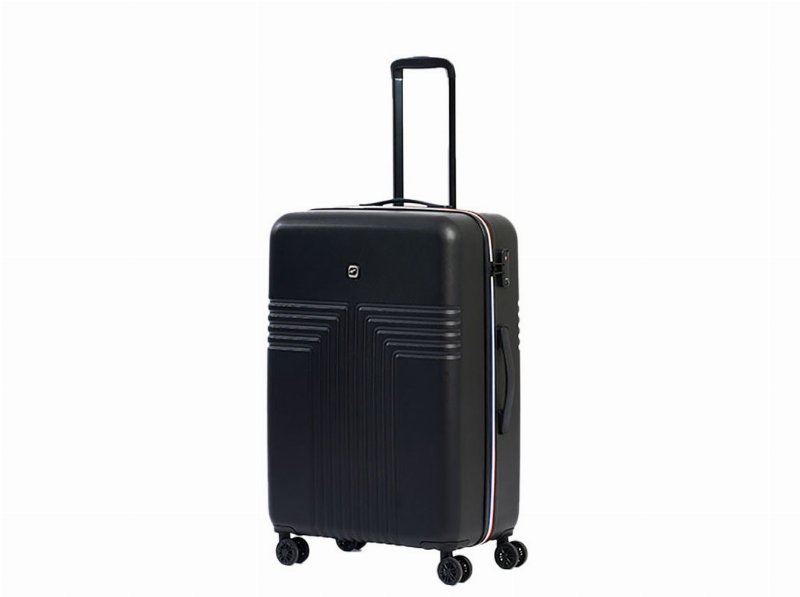 Mala De Viagem Rígida Airport Preto 8 Rodas 65X26X41Cm