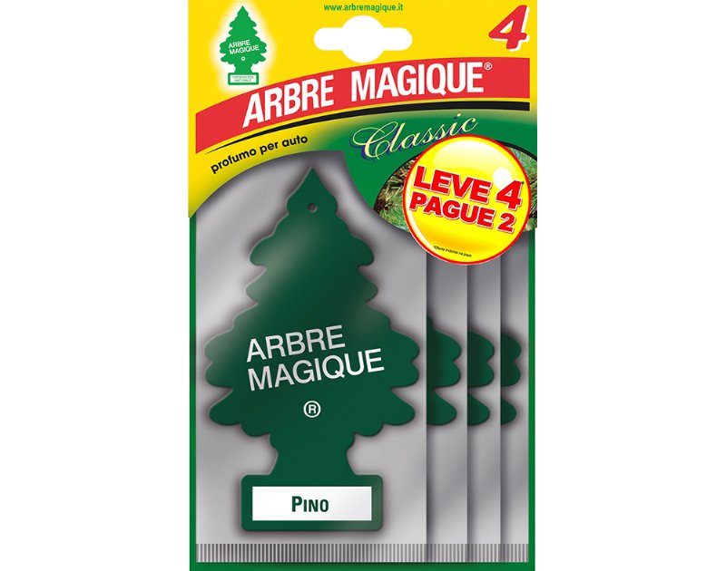 Ambientador Automóvel Arbre Magique Quattro Pinho 20 g