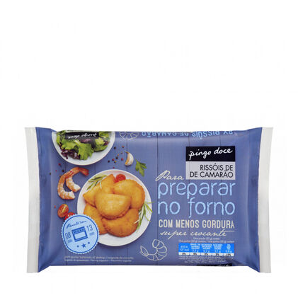 Rissóis Camarão Pré-Fritos Congelados Pingo Doce 0.4Kg