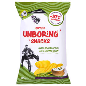 Snacks Salgados Grão De Bico, Sour Cream E Cebola Unboring 85 gr