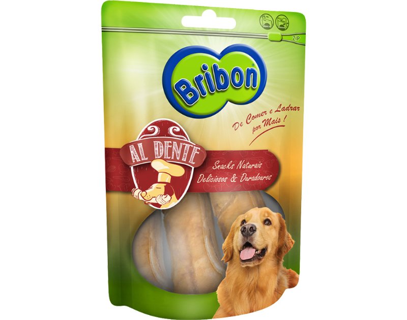 Osso Prensado Bribon Al Dente Tamanho S Pack 3 Unidades