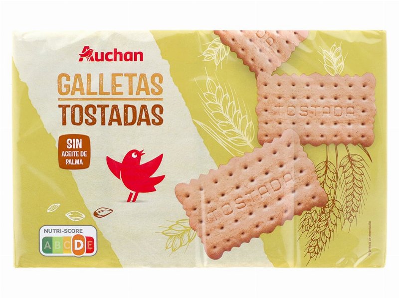 Bolacha Auchan Tostada 4X200 g