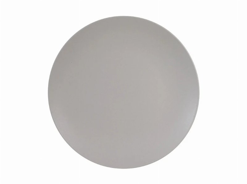 Conjunto 4 Pratos Rasos Grés Actuel Branco / Bege Ø24Cm