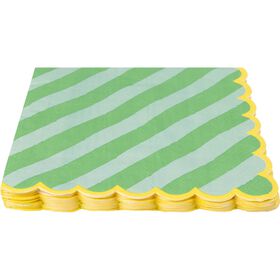 Conjunto 16 Guardanapos Riscas Verdes Kasa 1 Un
