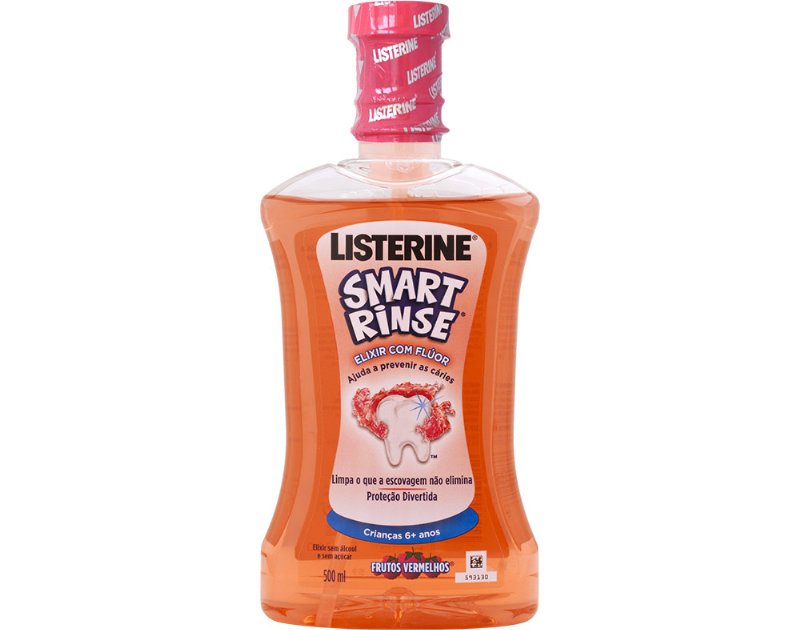 Elixir Listerine Smart Frutos Vermelhos 500 ml