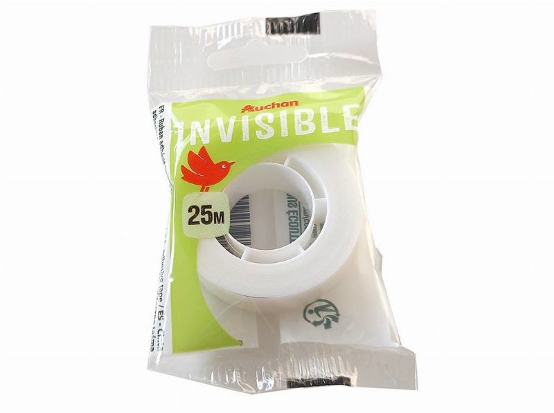 Fita Cola Auchan Invisivel 25M