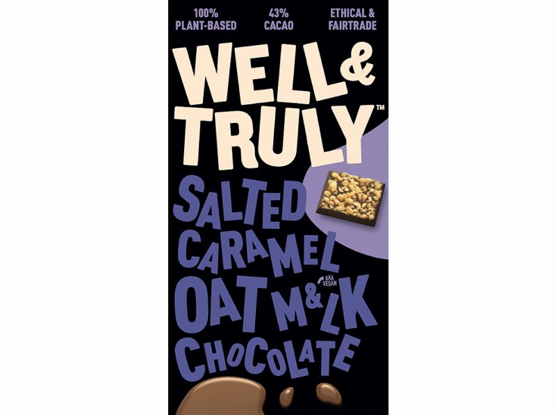 Chocolate Vegan Well&Truly Leite Aveia E Caramelo Salgado 90 g