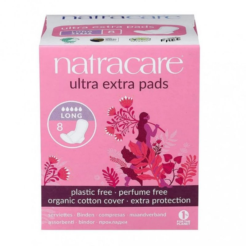 Penso Algodão Ultra Extra Fino Alas Longo Bio Natra Care 8 Unds