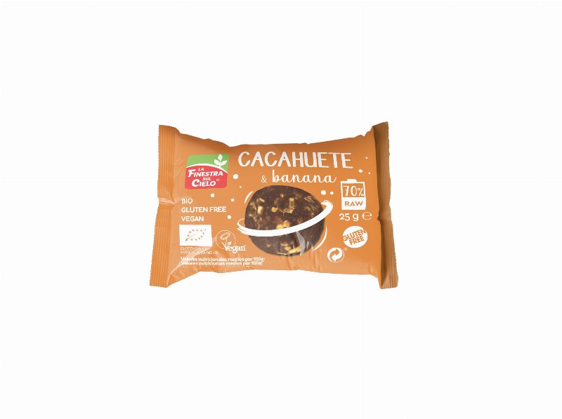 Bola Energética La Finestra Amendoim E Banana Bio 25 g