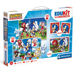 Clementoni - Puzzle Edukit Sonic 48 Peças