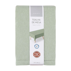 Toalha Mesa Verde Chambray Kasa