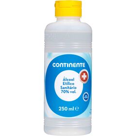 Álcool Etílico 70% Volume Continente 250 ml