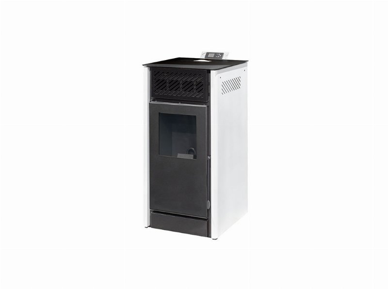 Salamandra A Pellets Mekka Eco Branco 9Kw