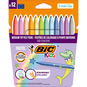 Marcadores De Colorir Pastel Bic 12 Un