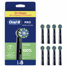 Recarga Escova De Dentes Elétrica Pro Cross Action Oral-B 8 Un