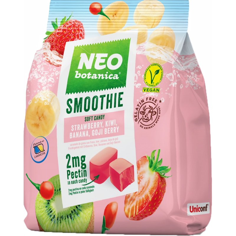 Gomas Smoothie Morango, Banana, Kiwi E Goji 120 g
